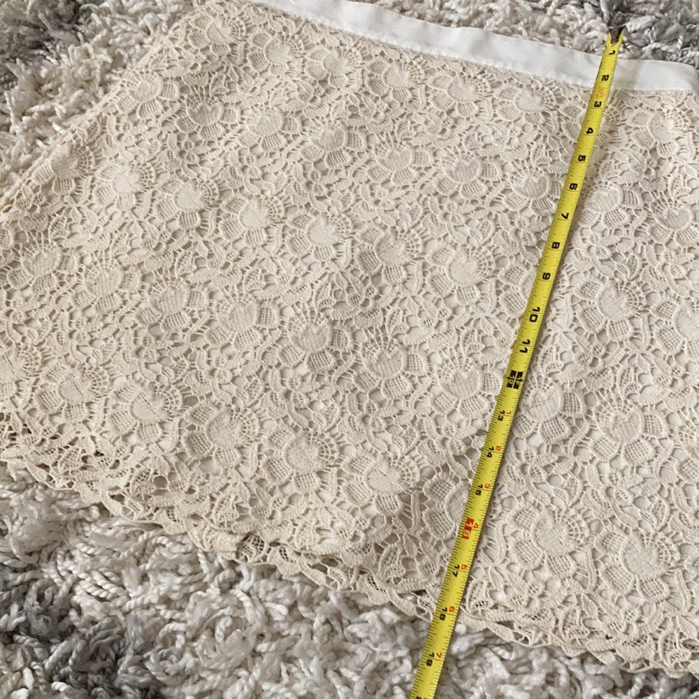 LOFT Women Skirt Lace Cream Color Size 6 - Picture 5 of 11